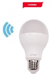 Лампа  LED А60 з датчиком руху 10w E27 4000K (060-NMS) LUXEL
