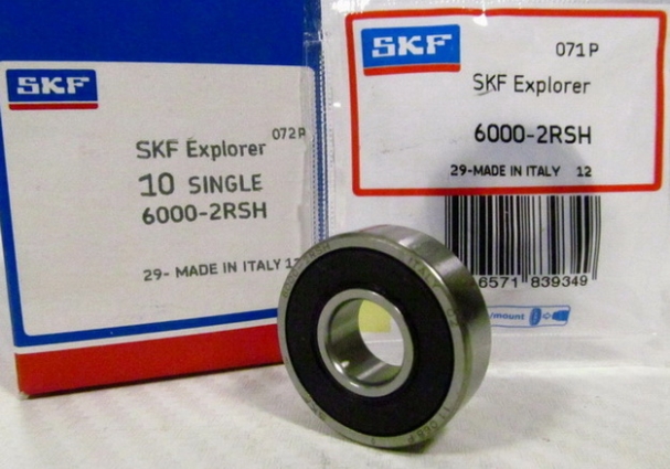 Подшипник шариковый 6004 2RS1 (внутр 20мм, наружн 42мм, ширина 12мм) резиновый уплотнитель Skf
