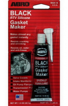 Герметик блістер жаростійкий Abro чорний 85гр (12шт/уп)