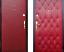 Комплект для обивки двери гладкий, бордовый (10шт/уп)