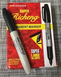 Маркер черный Super Richeng/9900 (12шт/уп)