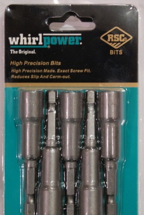 Насадка магнитная для саморезов М8х65 WhirlPower(5шт. в блистере)