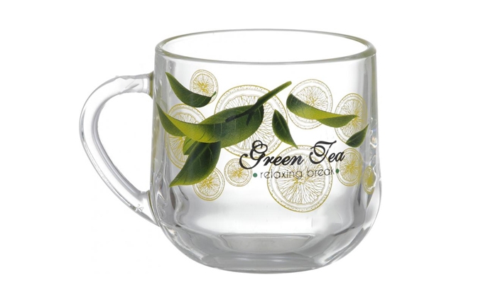 Кухоль скляний Граміне "Green Tea" (2вида) 300мл (18с2022)