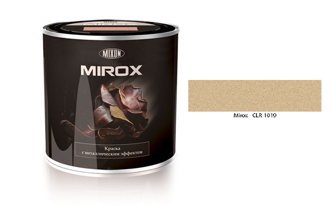 Краска с металлическим эффектом серо бежевый Mixon Mirox - 1019  0,75л