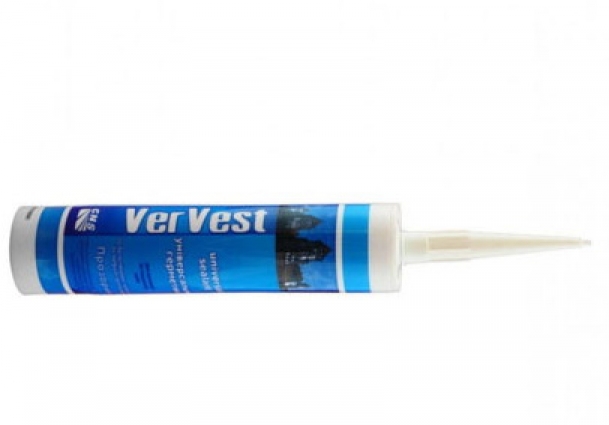 Герметик силиконовый универсальный белый 280 гр Vervest 24шт/уп