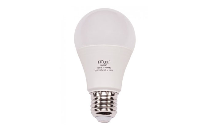 Лампа LED 10Вт E27 3000K (060-НЕ) Luxel