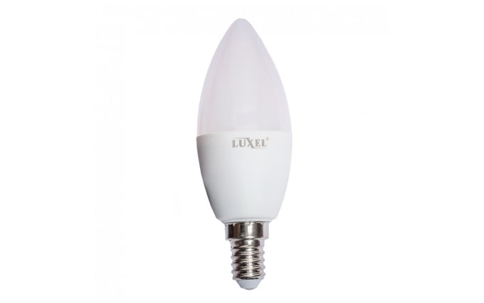 Лампа LED 10w свеча E14 3000K (048-HE) LUXEL