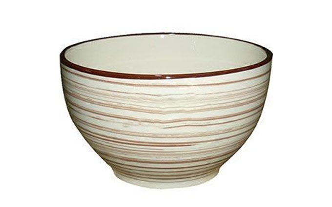 Кантри салатник керамический   белый 140мм(750мл)