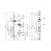 Корпус замка 85 планка 3 рігеля  MDV25/C-60.85.3R16 FUARO