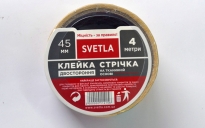 Стрічка 2-х стороння Тканинна основа  45*4 SVETLA