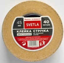 Стрічка 2-х стороння Тканинна основа 45*40 SVETLA