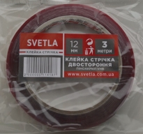 Двостороння супер КЛЕЙКА стрічка піноакрил VHB  12*3 SVETLA