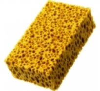 Губка для мойки жовта плитки песочная жесткая пористая 160*110*60 МААН