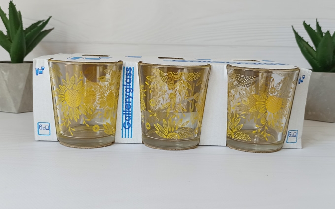 Набір склянок "Жовта ромашка" (1вид) 250мл*6шт (05с1249)