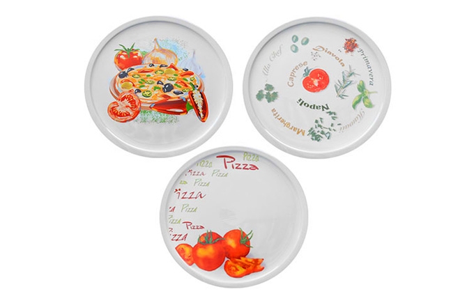 Набор тарелок для пиццы и блинов5шт/набор 0937