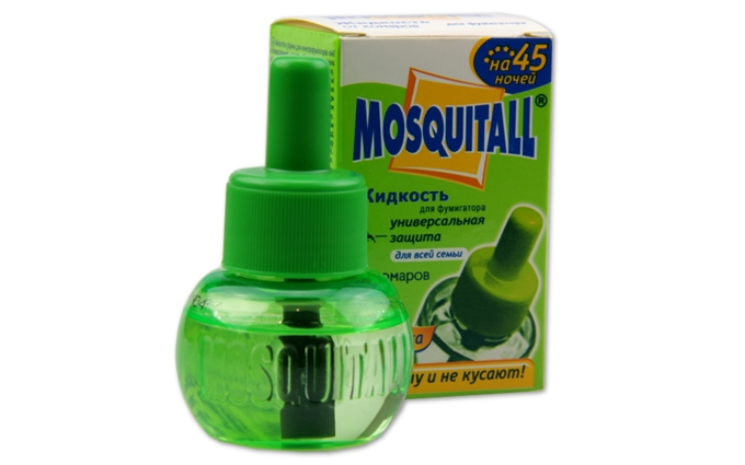 Жидкость от комаров на 30 ночей "Mosquitall" нежная защита для детей
