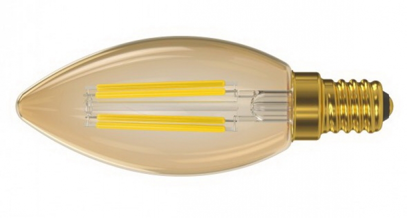 Лампа filament golden C35  5w E14 2500K (071-HG) LUXEL