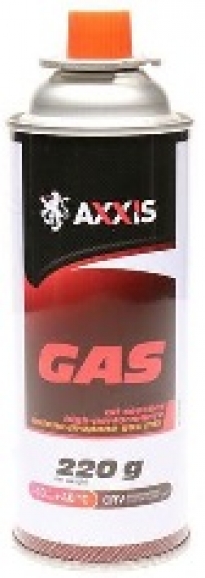 Газ баллон для плитки AXXIS 220г/450мл  48шт/уп