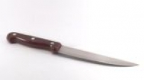 Ніж кухонний коричнева ручка  20см с зубчиками SA1-3