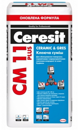 СМ 11 Plus Клеюча суміш для плитки Ceramic & Gres  25 кг