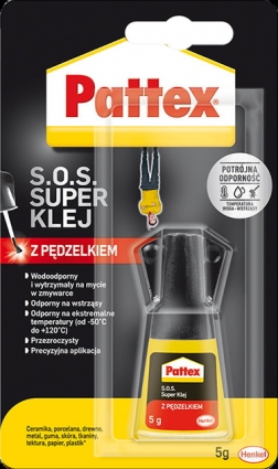 Pattex Супер клей гель з пензликом (бл) 5г