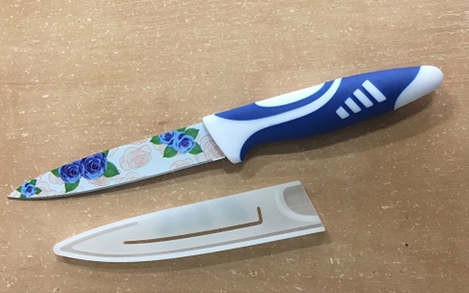 Набор кухонный нож с чехлом (металлокерамический) 22,50см 806