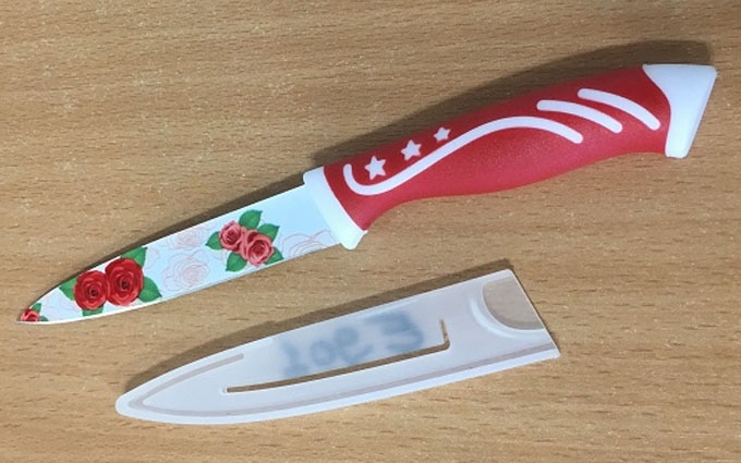 Нож кухонный металлокерамический 23см 901
