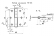Петля дверная 85мм цинк правая Украина 25 шт/уп