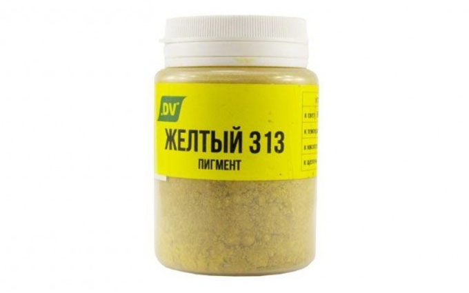 Пигмент для краски по бетону, желтый, 70 гр пл. бут. Украина