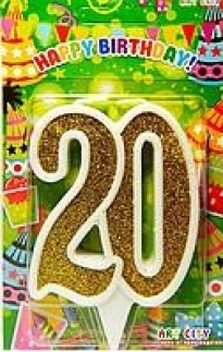 Свічка цифра на торт "20"