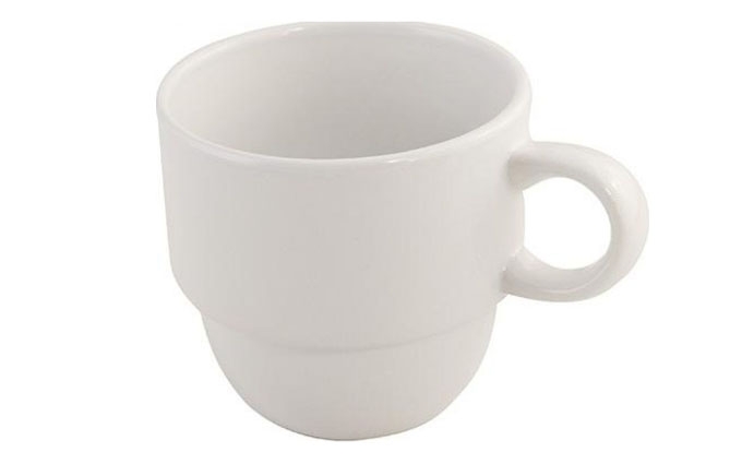 Чашка керамика 400мл "Удобное сохранение"Белая
