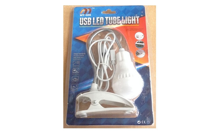 Лампа настольная-прищепка питание USB BL-3306