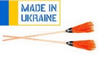 Метла круглая АВС деревяная ручка (высший сорт) Украина 5шт/уп Зроблено  в Україні