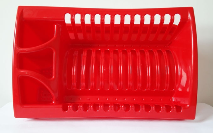 Сушка для посуды пластм. 1-о ярусна "ММ" Красный