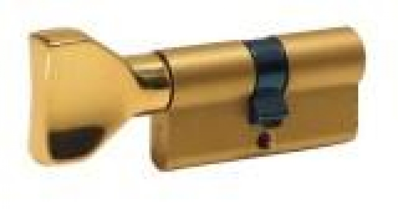 Цилиндровый механизм 80мм(40*40) 3кл кл/поворотник (матер.железо) золото СAC KILIT(12шт/уп)