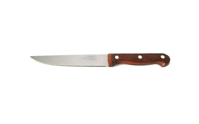 Нож кухонный коричневая ручка средний 22,5см365