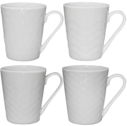 Чашка керамическая белая 220мл Метель (2089-01)