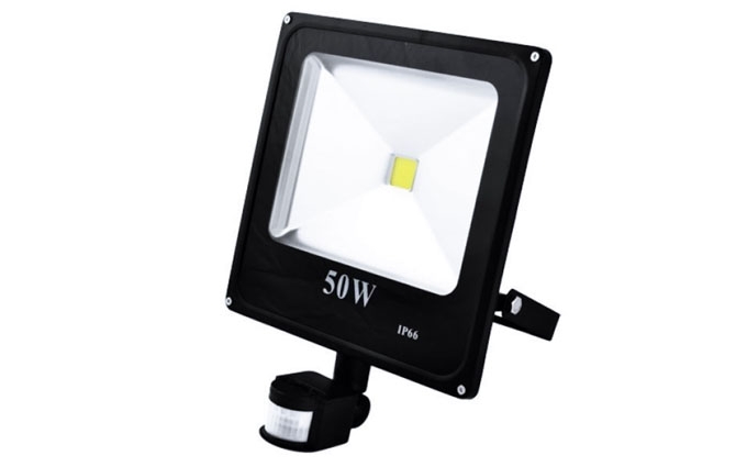 Прожектор  LED 50w (smd) с отражателем с датчиком