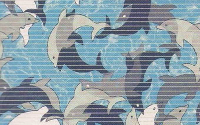 Напольное покрытие 0,65х15м Дельфини син.на голубом Dekomarin (44А)